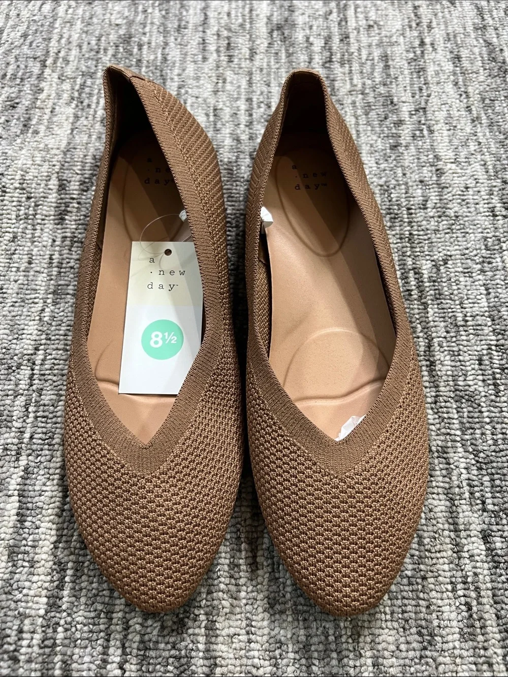 A New Day - Women's Claire Knit Washable Flats Size 8.5